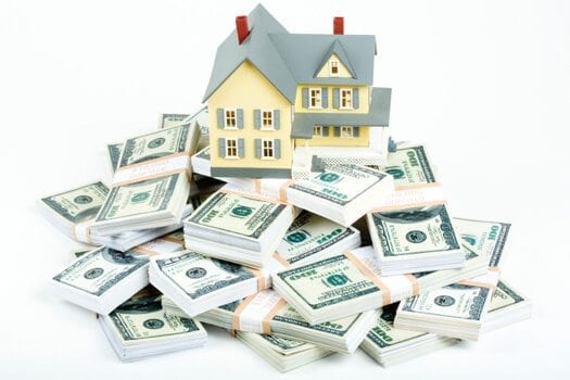 house and dollar bills
